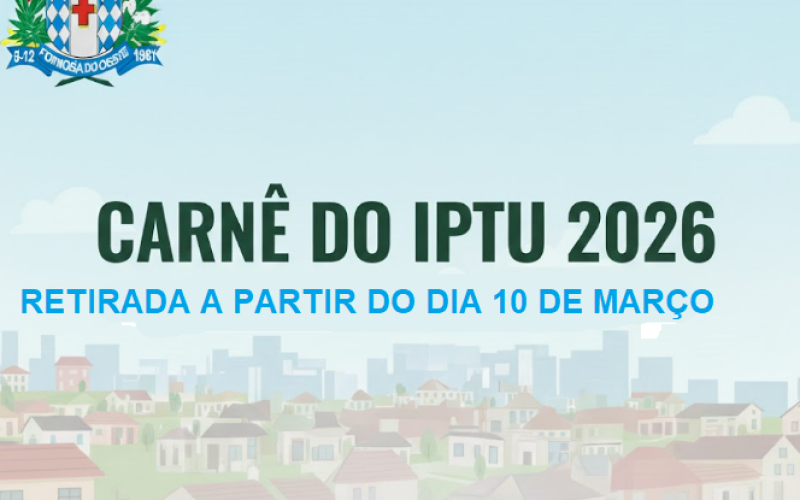 Calendário de vencimentos do IPTU 2026